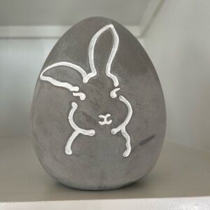 Pier 1 Gray Bunny Egg Decor